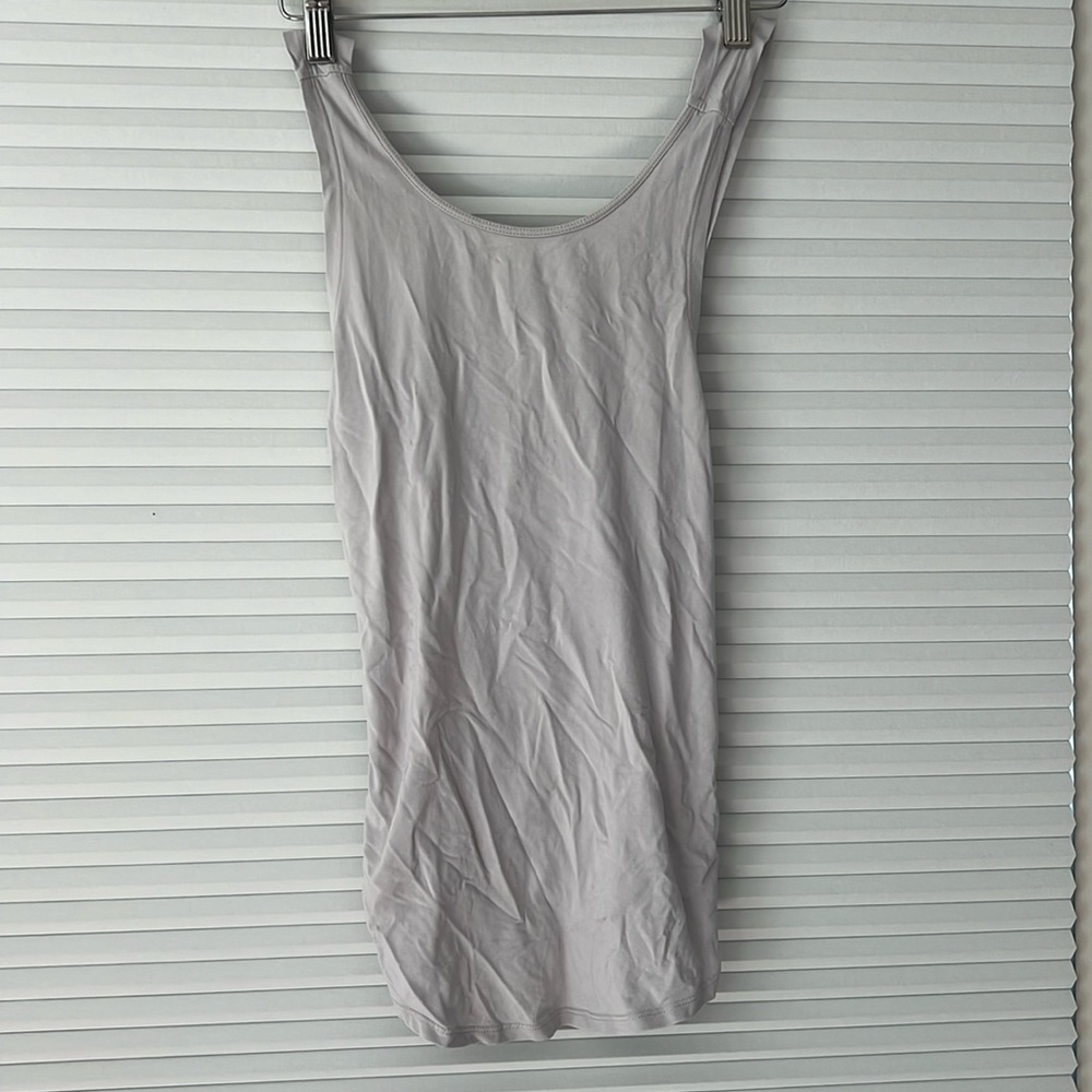 Ptula OG cross back tank top grey size small